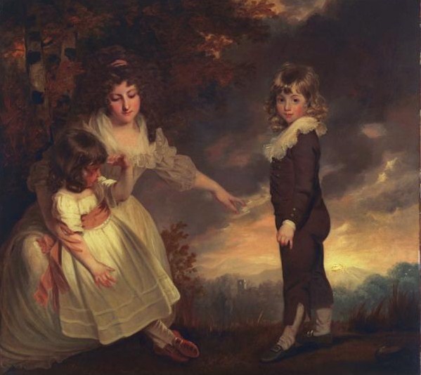 Susannah Philip Lake and Mariah Godsal 1789 Godsal Children by John Hoppner 1758-1810 Huntington Library